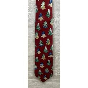 Noel Holiday Men's Necktie Tie Christmas Tree 57"
